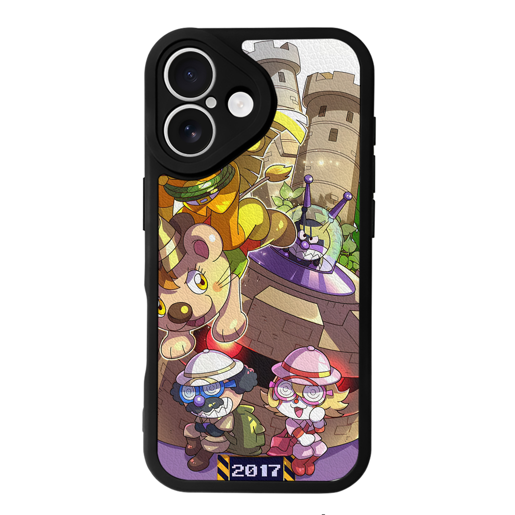 （画像用） アンパンマン Anpanman 【iPhone 16シリーズ対応】シリコンスマホケース（レザー調） 材質：シリコン